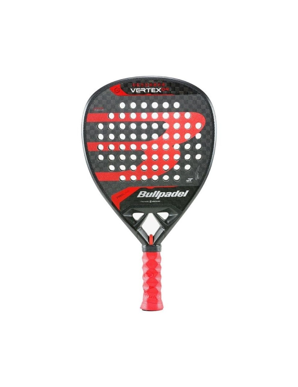 Pala de Pádel Bullpadel Vertex 04 2024/ Roja y Negra