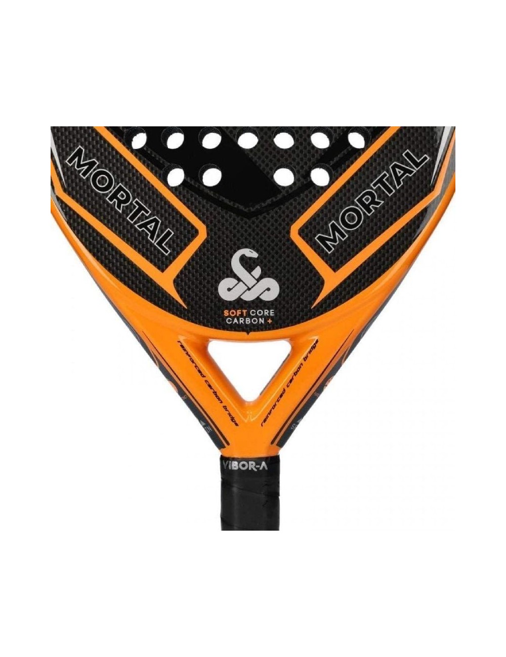 Pala de Pádel VIBOR-A Mortal Carbon 3.0/ Naranja y Negra
