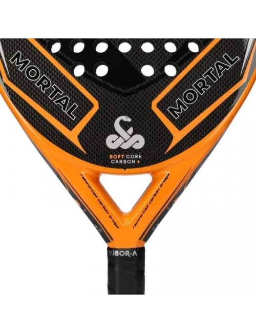 Pala de Pádel VIBOR-A Mortal Carbon 3.0/ Naranja y Negra