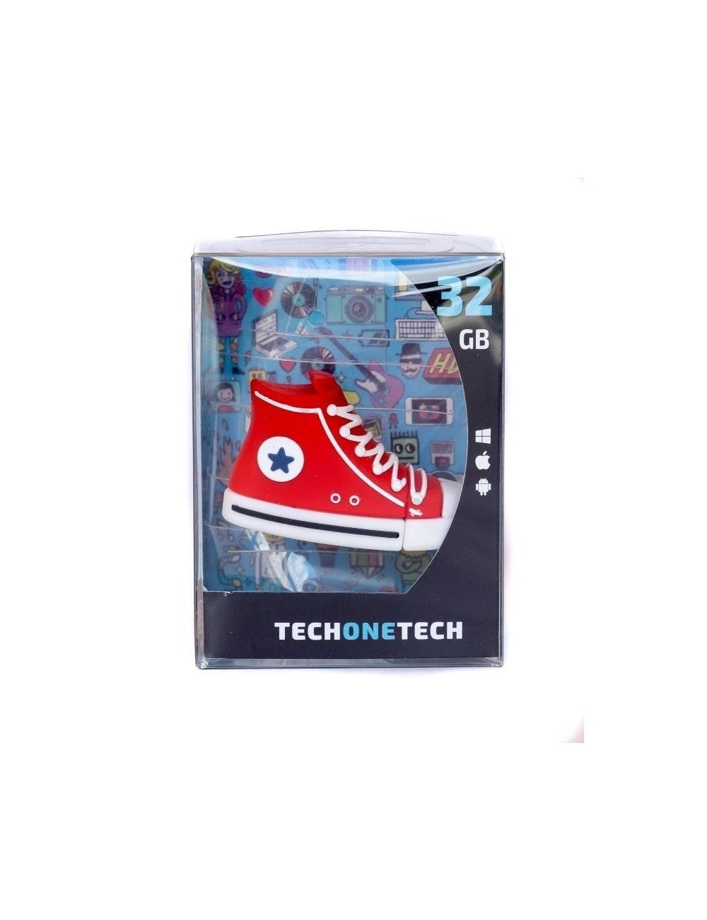 Pendrive 32GB Tech One Tech Red Reverse USB 2.0