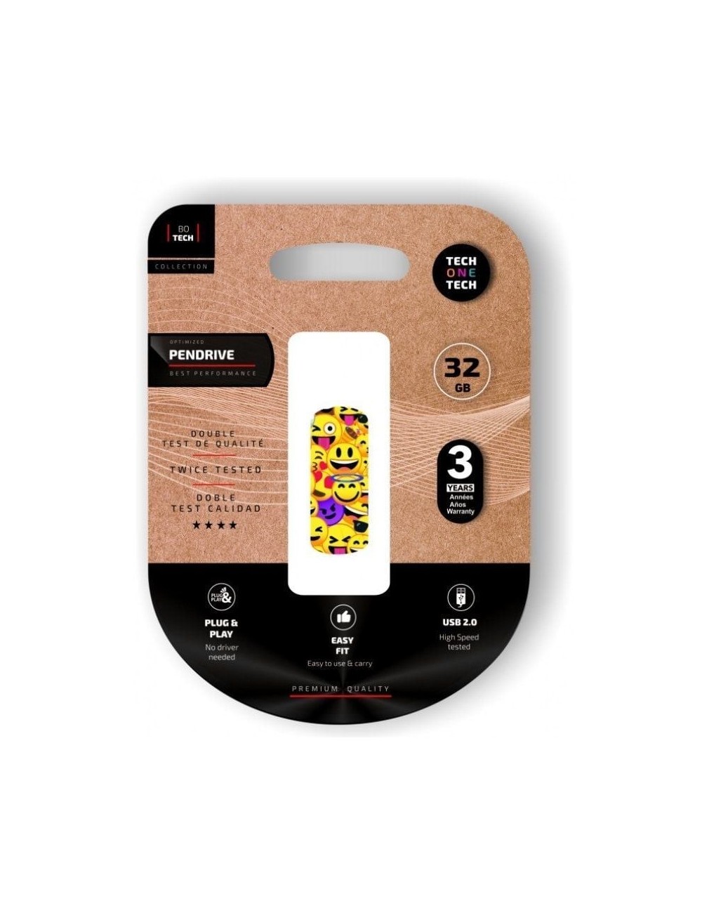 Pendrive 32GB Tech One Tech Emoji collage USB 2.0