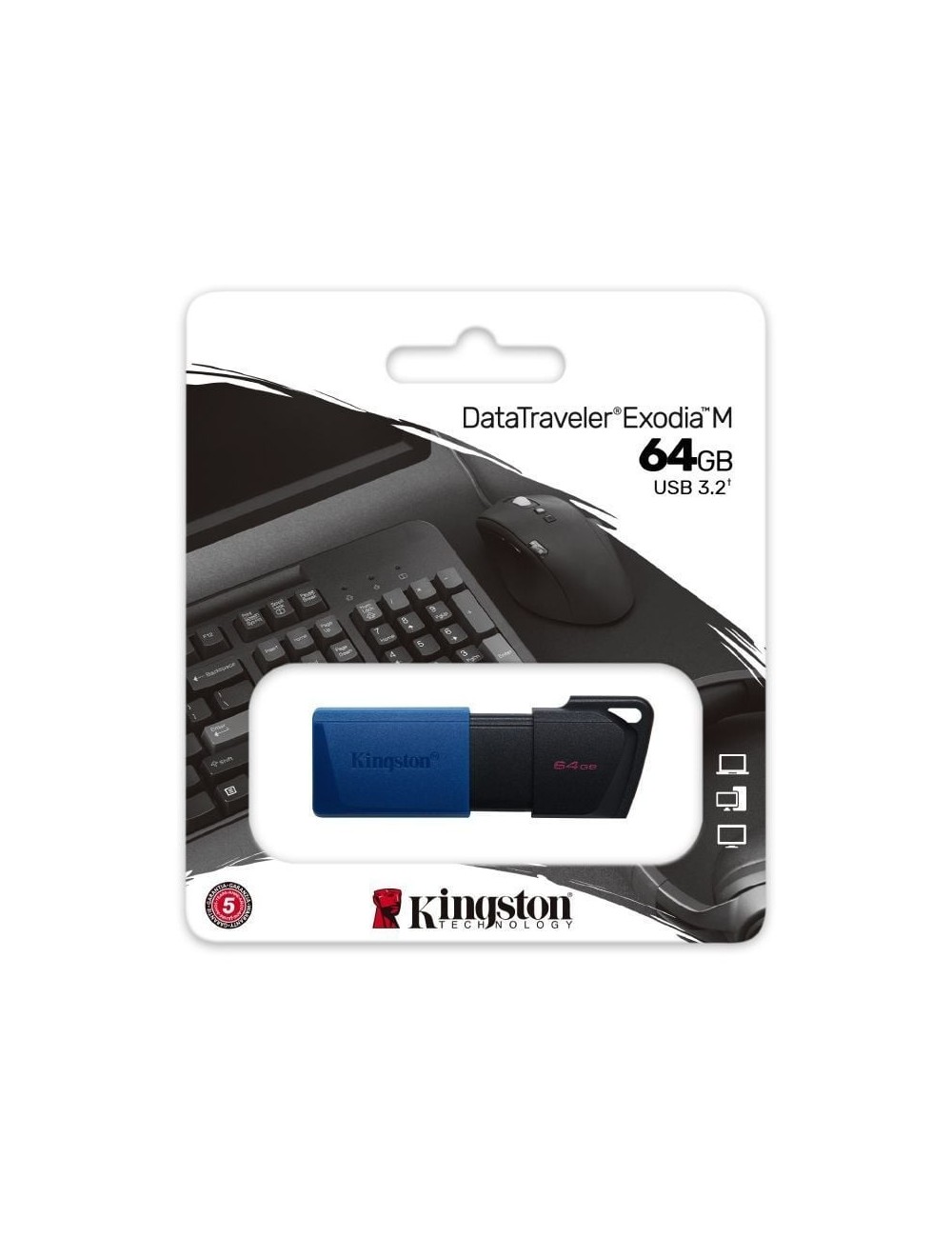 Pendrive 64GB Kingston DataTraveler Exodia M USB 3.2