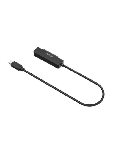 Adaptador para Discos Duros 2.5' Aisens ASE-25C04B/ USB Tipo-C 3.1 Macho - SATA