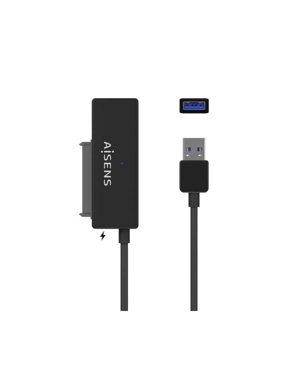 Adaptador para Discos Duros 2.5'/3.5' Aisens ASE-35A01B/ USB 3.0 - SATA/ con Alimentador