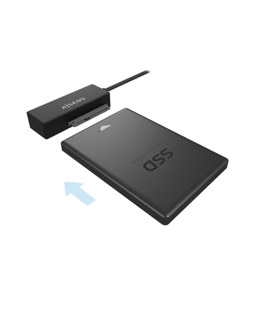 Adaptador para Discos Duros 2.5'/3.5' Aisens ASE-35A01B/ USB 3.0 - SATA/ con Alimentador