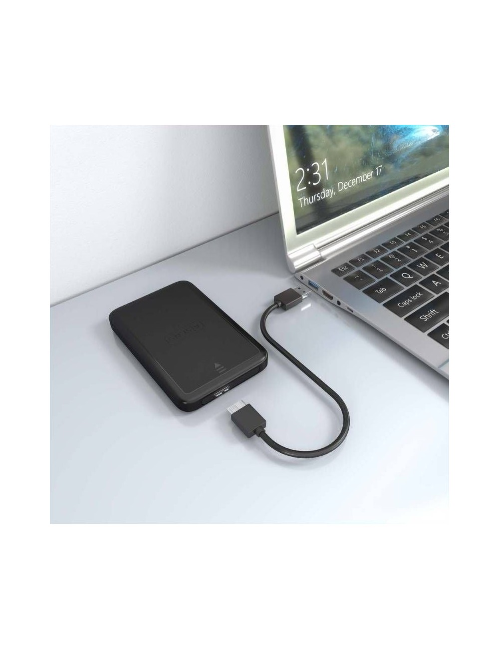 Caja Externa para Disco Duro de 2.5' Aisens ASE-2519B/ USB 3.1/ Sin Tornillos