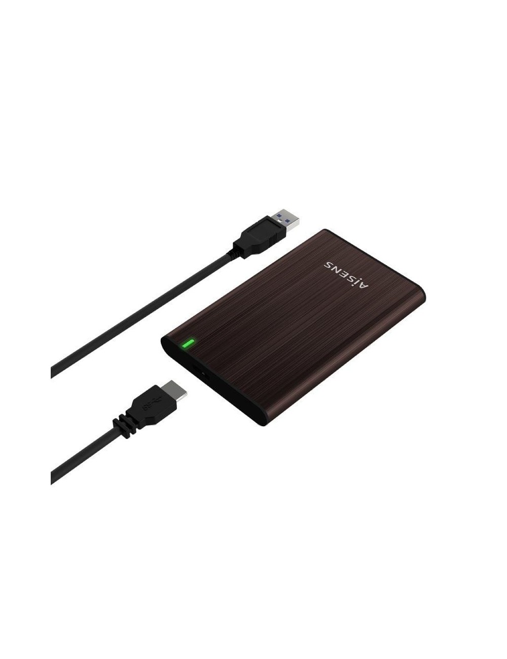 Caja Externa para Disco Duro de 2.5' Aisens ASE-2525BWN/ USB 3.0/ Sin tornillos