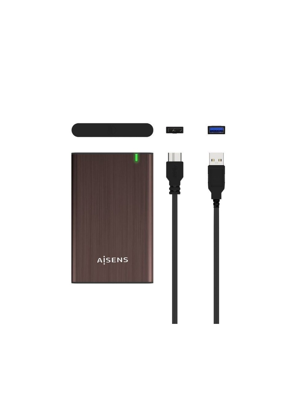 Caja Externa para Disco Duro de 2.5' Aisens ASE-2525BWN/ USB 3.0/ Sin tornillos
