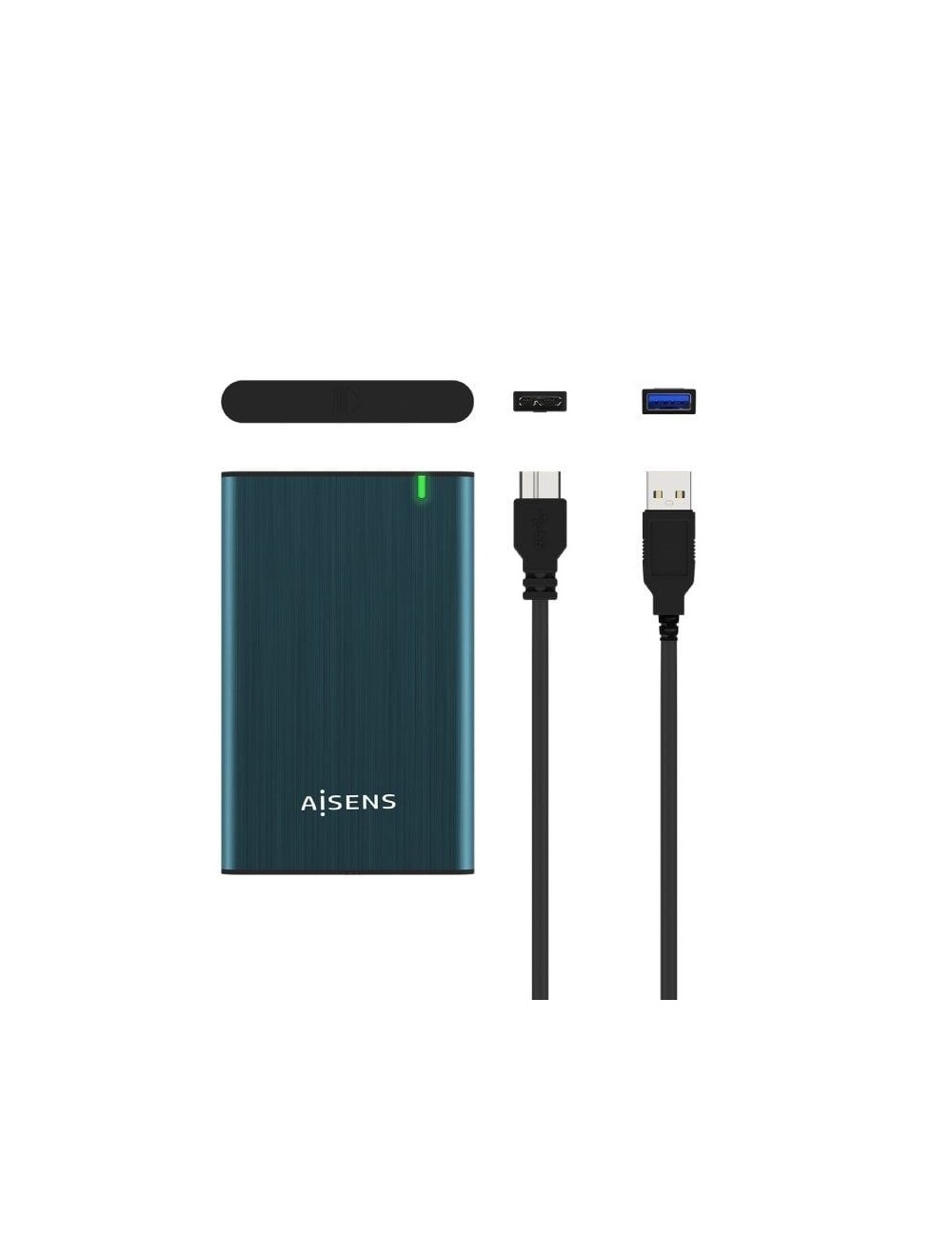 Caja Externa para Disco Duro de 2.5' Aisens ASE-2525PB/ USB 3.0/ Sin tornillos