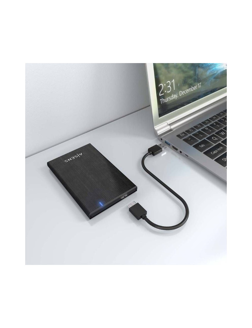 Caja Externa para Disco Duro de 2.5' Aisens ASE-2528B/ USB 3.1