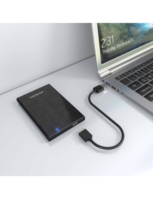 Caja Externa para Disco Duro de 2.5' Aisens ASE-2528B/ USB 3.1