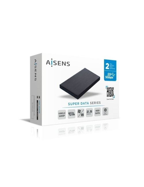 Caja Externa para Disco Duro de 2.5' Aisens ASE-2530B/ USB 3.1