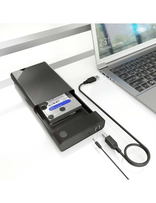 Caja Externa para Disco Duro de 3.5' Aisens ASE-3529B/ USB 3.1/ Sin tornillos