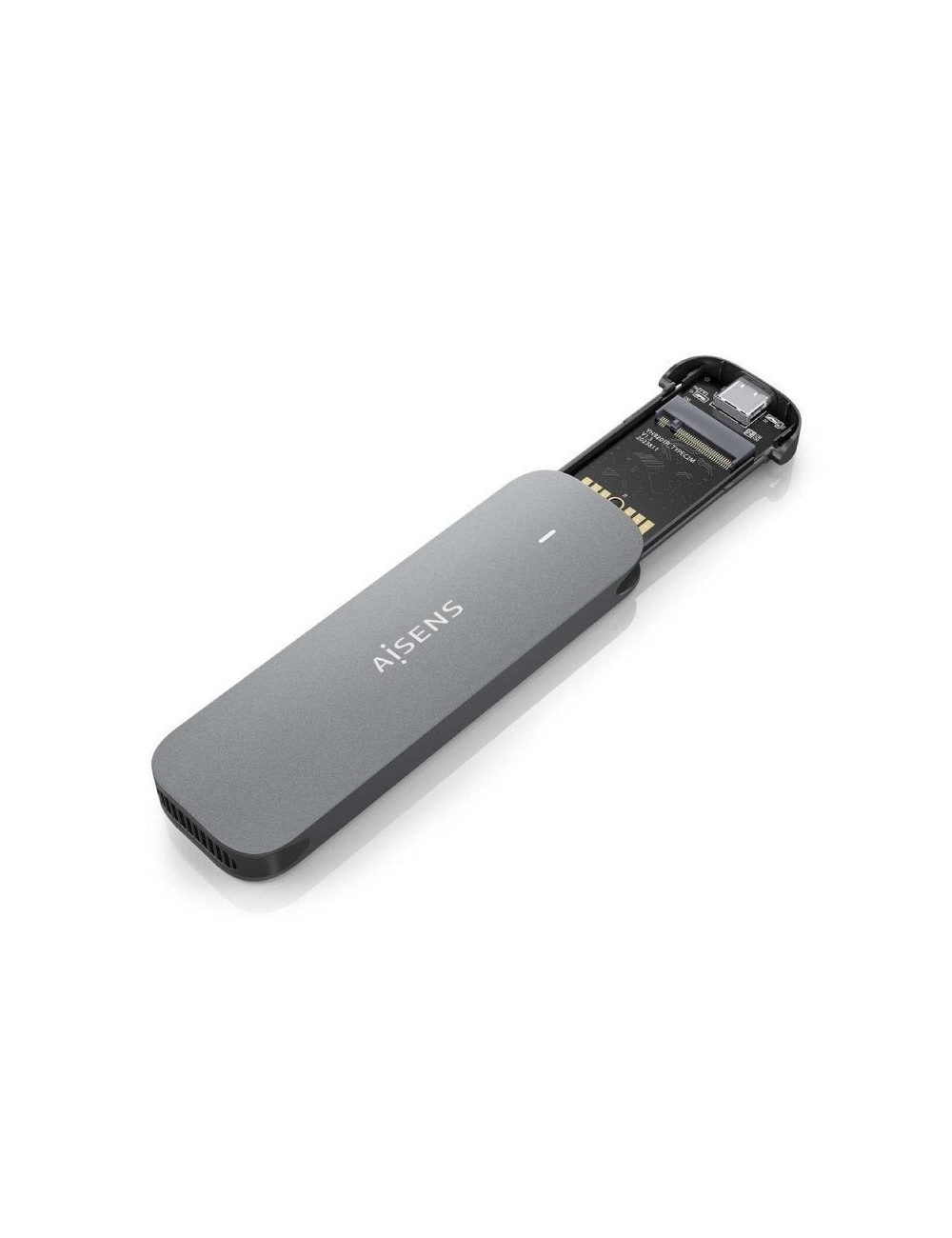 Caja Externa para Disco SSD M.2 SATA Aisens ASM2-006GRY/ USB 3.1/ Sin tornillos