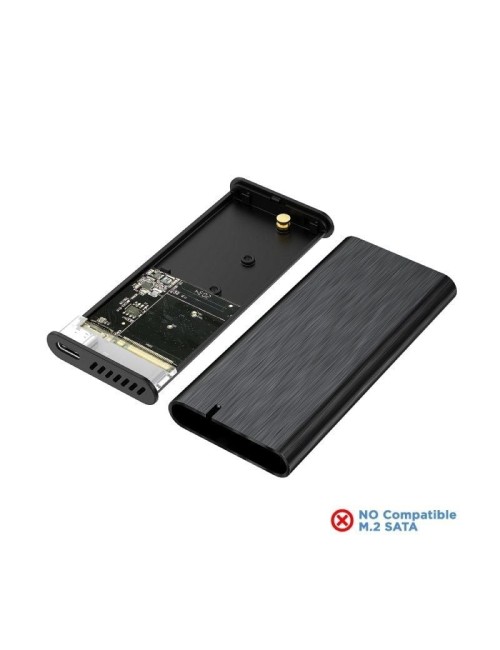 Caja Externa para Disco SSD M.2 NVMe Aisens ASM2-008B/ USB 3.2 Gen2/ Sin Tornillos