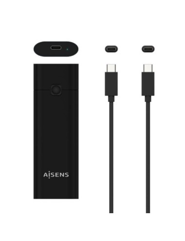 Caja Externa para Disco SSD M.2 NVMe Aisens ASM2-020B/ USB 3.2 Gen2/ Sin Tornillos