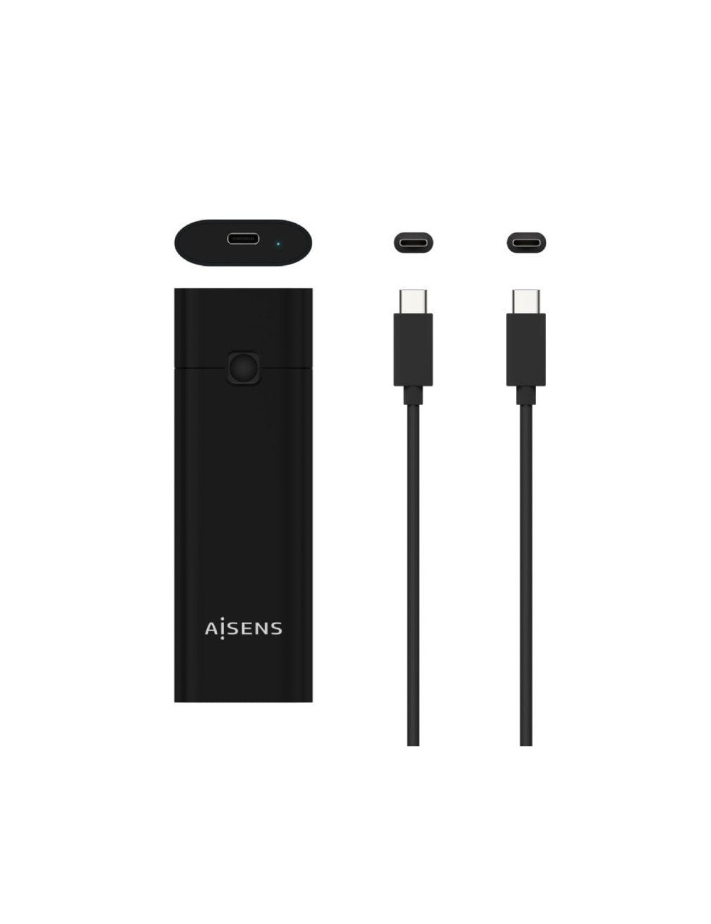 Caja Externa para Disco SSD M.2 NVMe Aisens ASM2-020B/ USB 3.2 Gen2/ Sin Tornillos