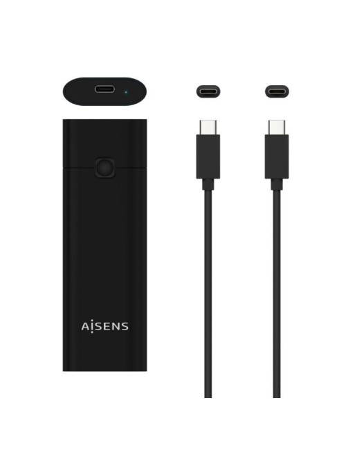 Caja Externa para Disco SSD M.2 NVMe Aisens ASM2-020B/ USB 3.2 Gen2/ Sin Tornillos