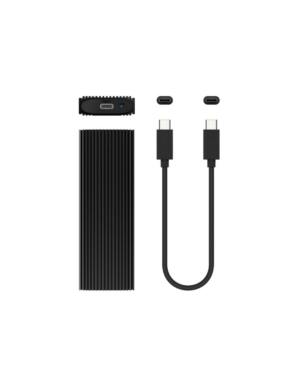 Caja Externa para Disco SSD M.2 NVMe Aisens ASM2-022B/ USB 3.2/ Sin tornillos