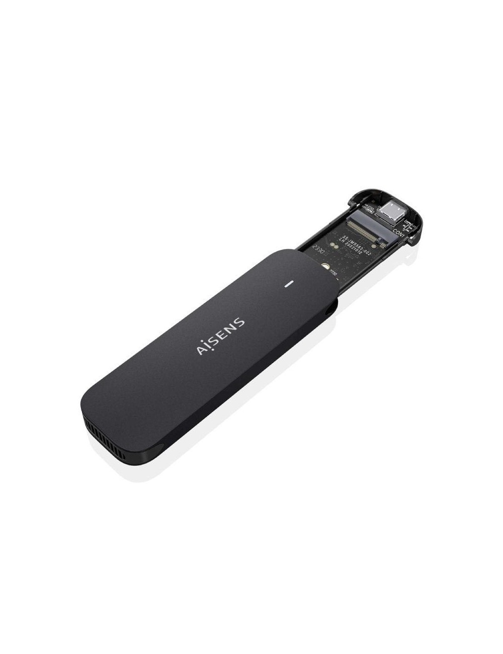 Caja Externa para Disco SSD M.2 NVMe Aisens ASM2-024B/ USB 3.2/ Sin tornillos