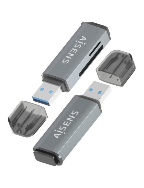 Lector de Tarjetas Externo Aisens ASCR-2A09-GR/ USB 3.1