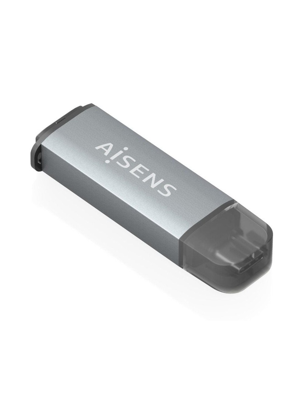 Lector de Tarjetas Externo Aisens ASCR-2C10-GR/ USB 3.1