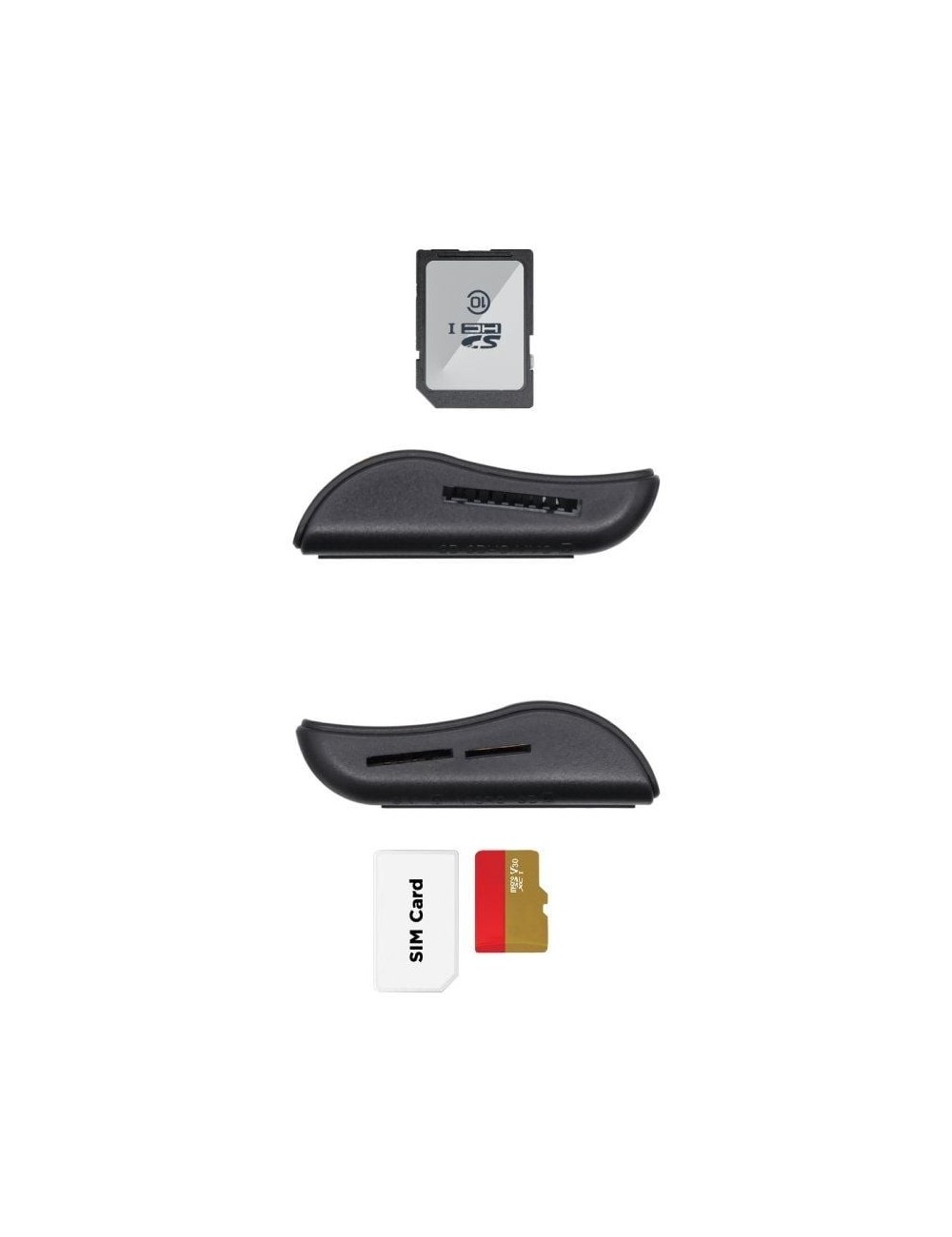 Lector de DNI y Tarjetas Aisens ASCR-SN02SD-BK/ USB 2.0/ Negro