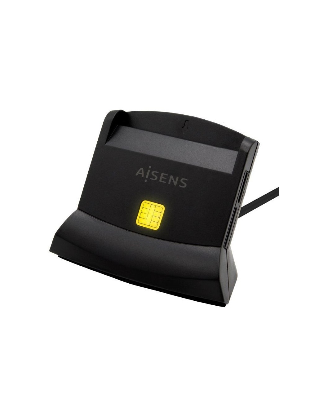Lector de DNI y Tarjetas Aisens ASCR-SN04CSD-BK/ USB Tipo-C/ Negro