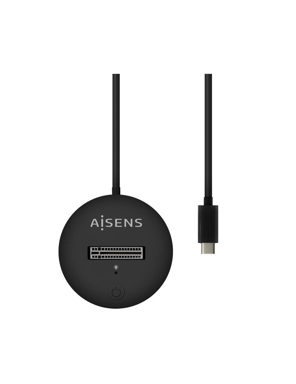 Dock USB Tipo-C para SSD M2 SATA/NVMe Aisens ASUC-M2D013-BK/ Negro