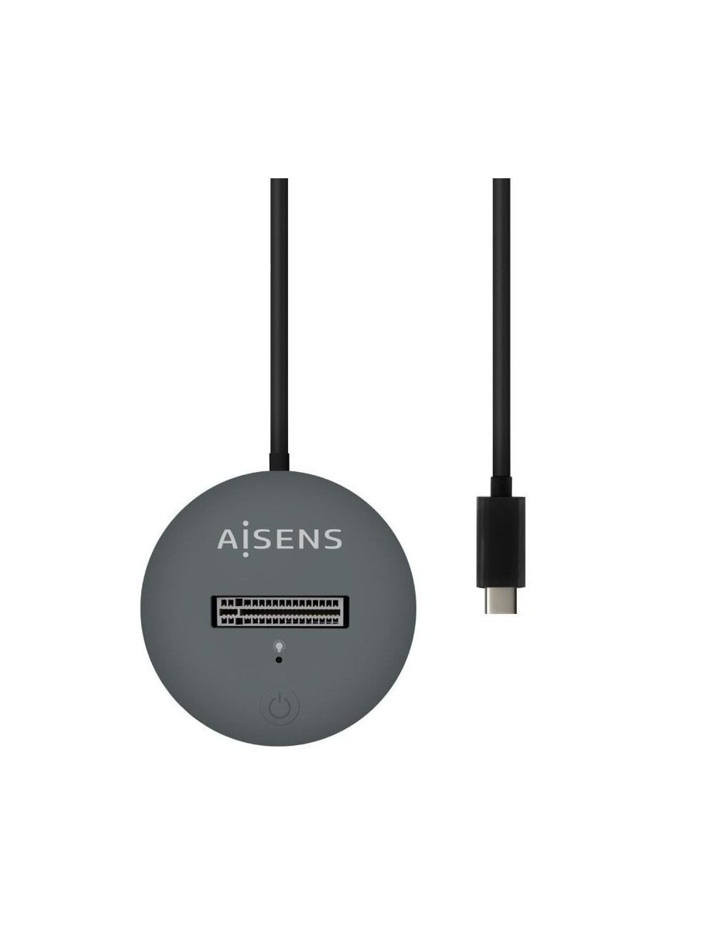Dock USB Tipo-C para SSD M2 SATA/NVMe Aisens ASUC-M2D014-GR/ Gris