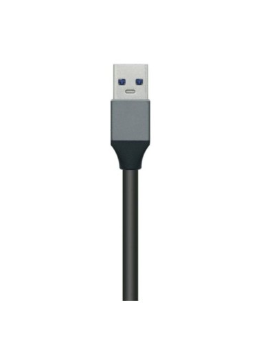 Hub USB 3.0 Aisens A106-0507/ 4xUSB/ Gris