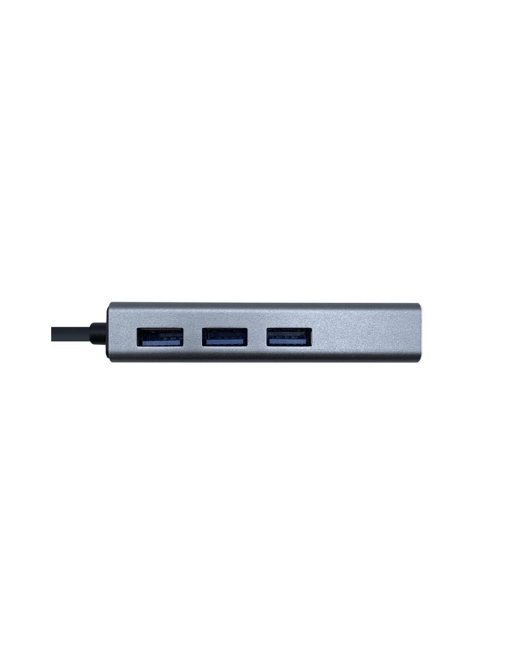 Hub USB Tipo-C Aisens A109-0396/ 3xUSB/ 1xRJ45/ Gris
