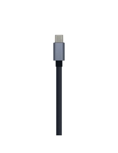 Hub USB Tipo-C Aisens A109-0396/ 3xUSB/ 1xRJ45/ Gris