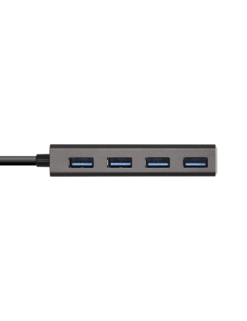 Hub USB Tipo-C Aisens A109-0403/ 4xUSB/ Gris