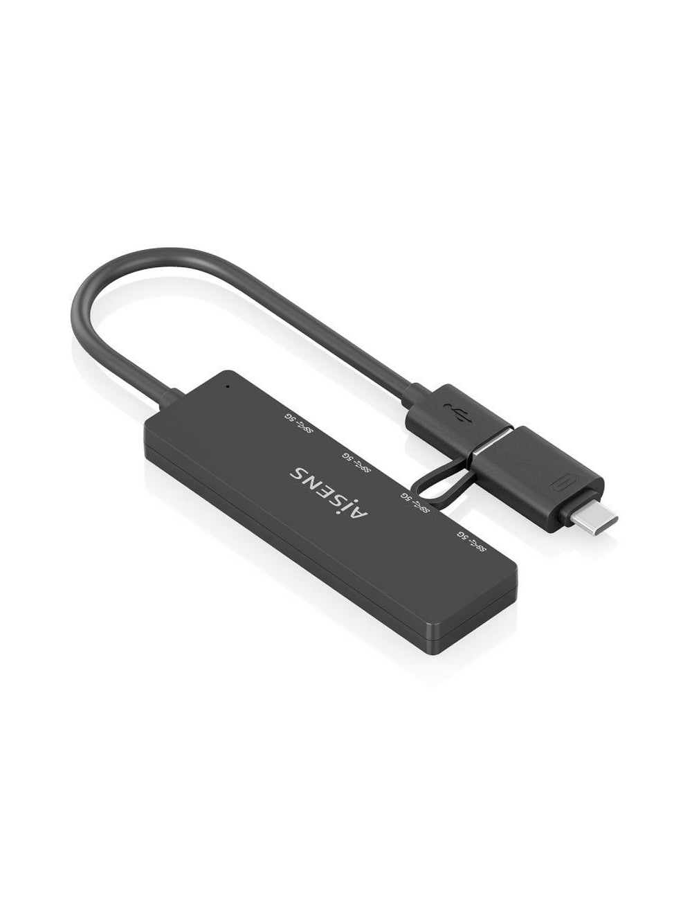 Hub USB Tipo-C + USB 3.1 Aisens A109-0987/ 4xUSB