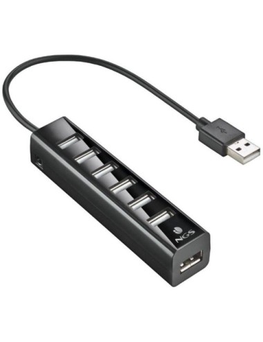 Hub USB 2.0 con Alimentación Externa NGS IHUB7 Tiny/ 7xUSB