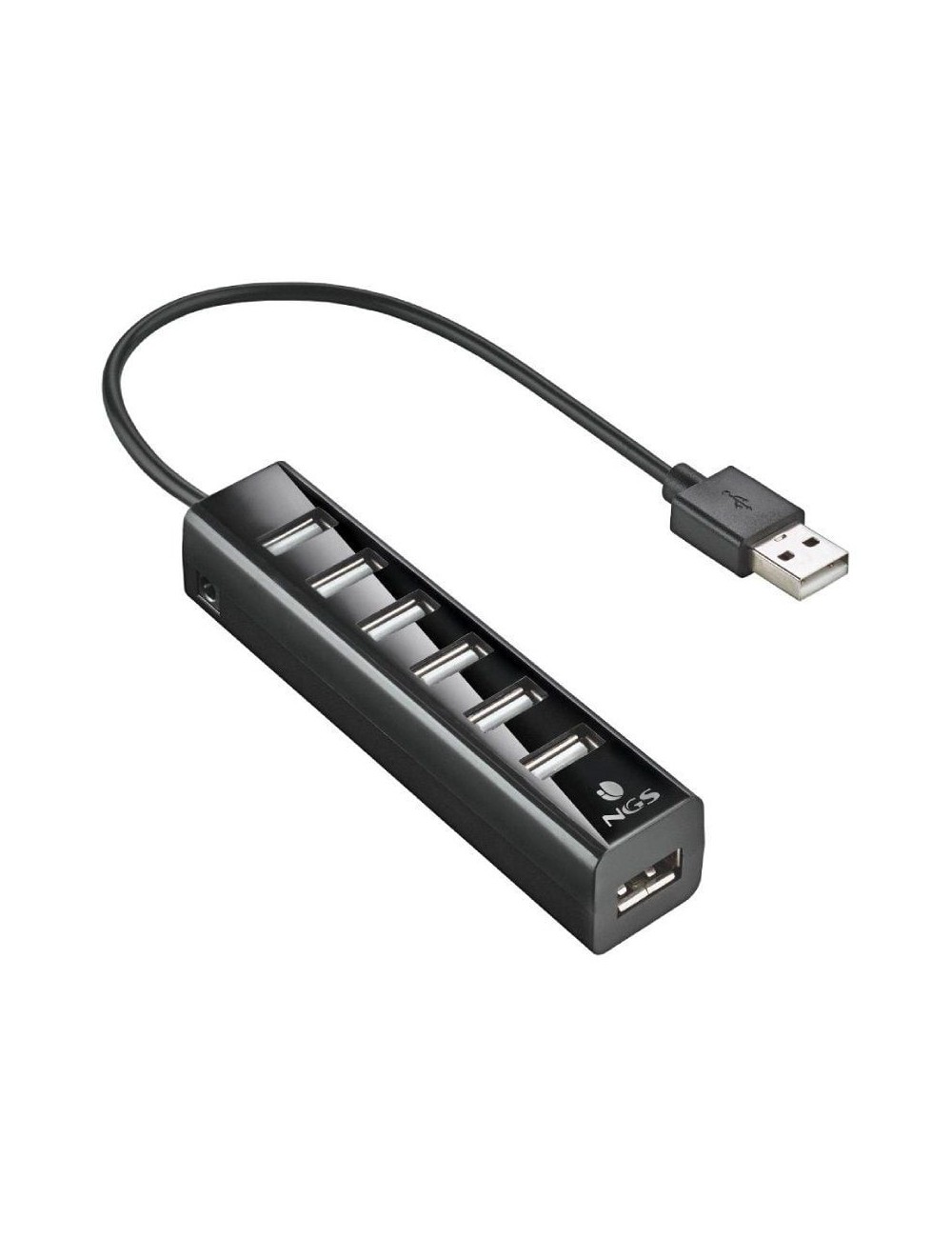 Hub USB 2.0 con Alimentación Externa NGS IHUB7 Tiny/ 7xUSB