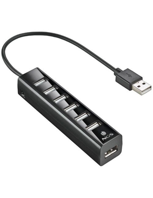 Hub USB 2.0 con Alimentación Externa NGS IHUB7 Tiny/ 7xUSB