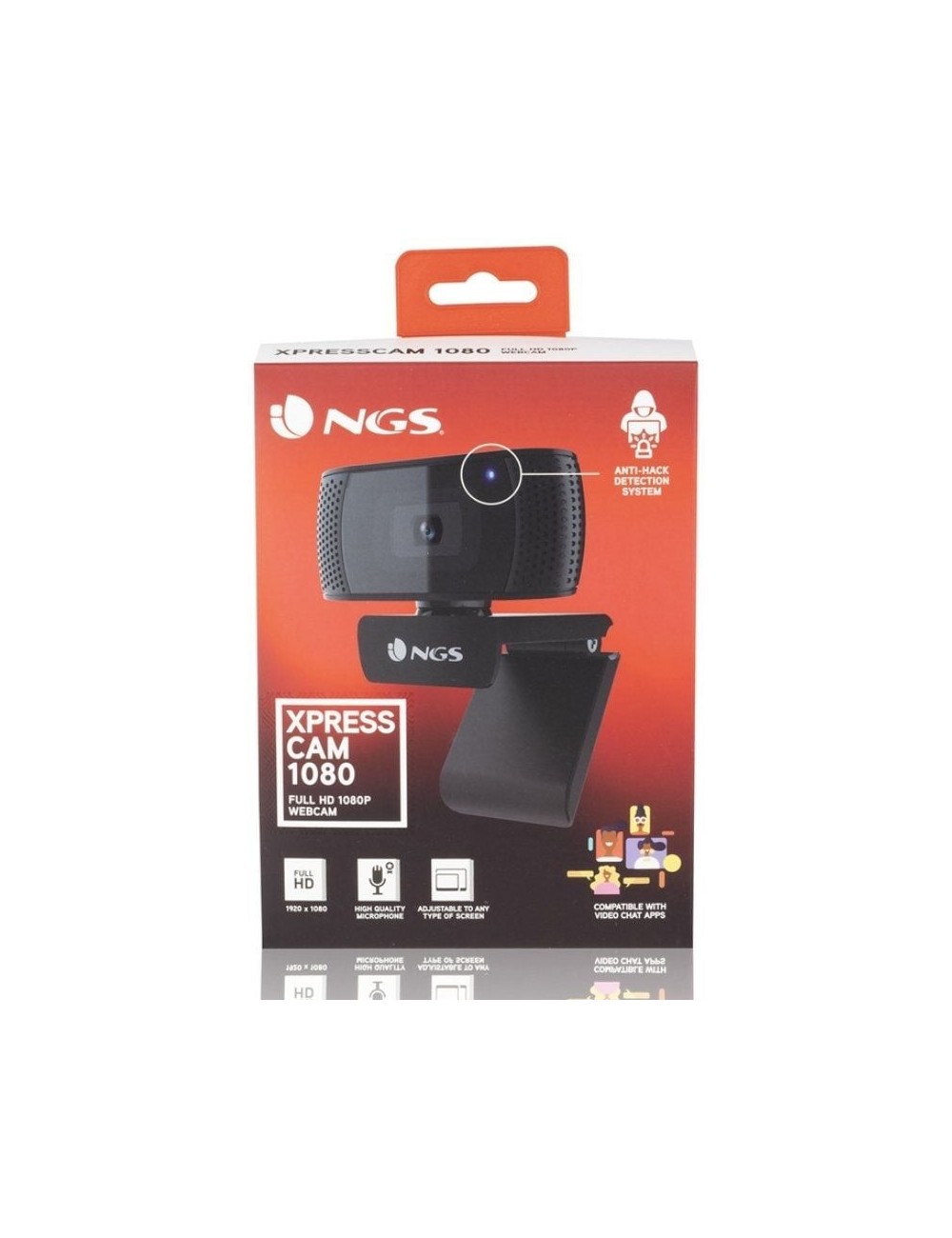 Webcam NGS XpressCam 1080/ 1920 x 1080 Full HD