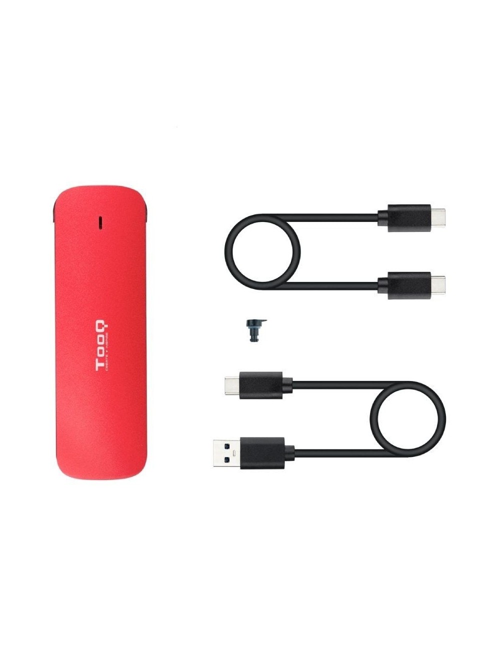 Caja Externa para Disco SSD M.2 NVMe TooQ TQE-2201R/ USB 3.1 Gen2/ Sin tornillos
