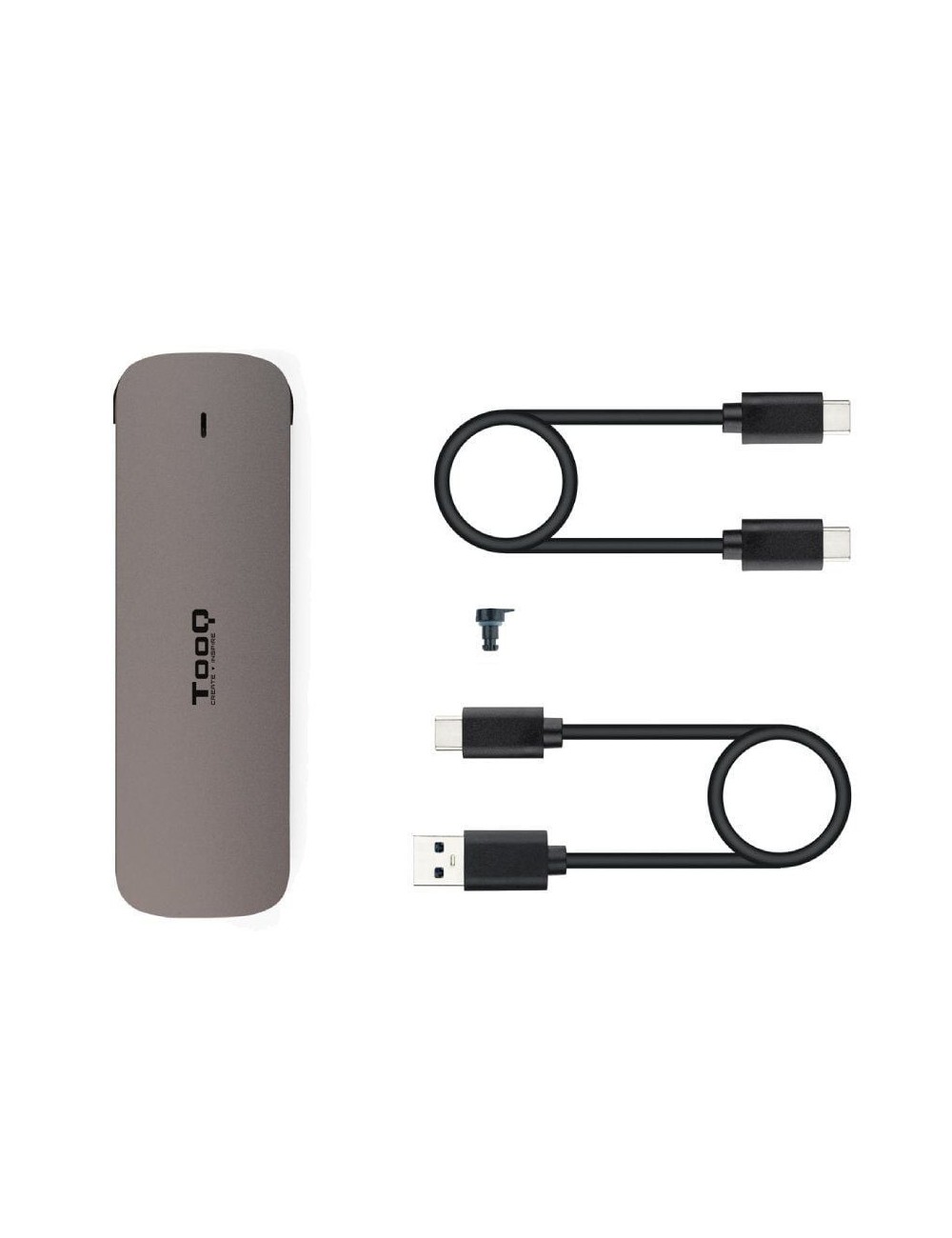 Caja Externa para Disco SSD M.2 TooQ TQE-2202BR/ USB 3.1 Gen1/ Sin tornillos