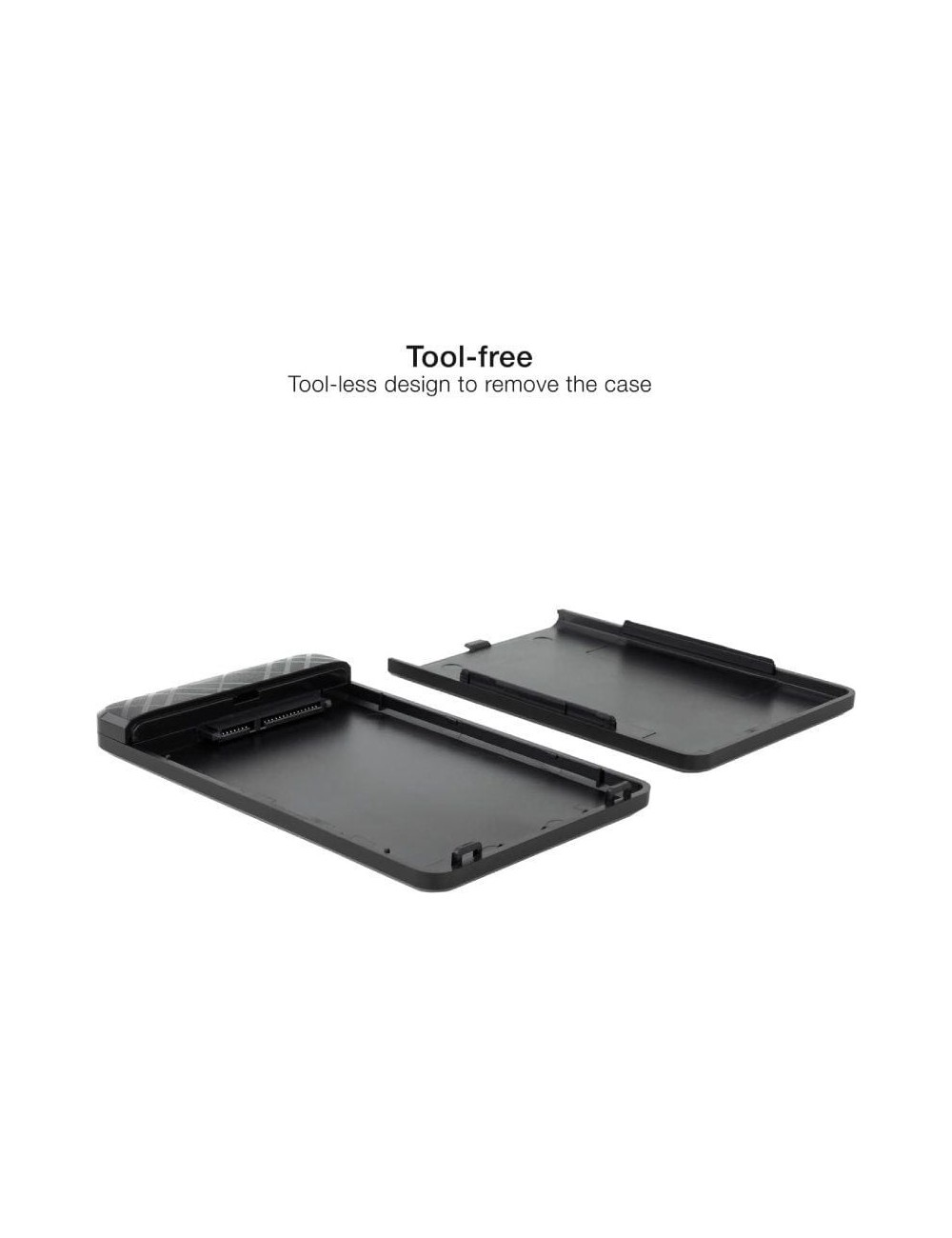 Caja Externa para Disco Duro de 2.5' TooQ TQE-2500B/ USB 3.1/ Sin Tornillos