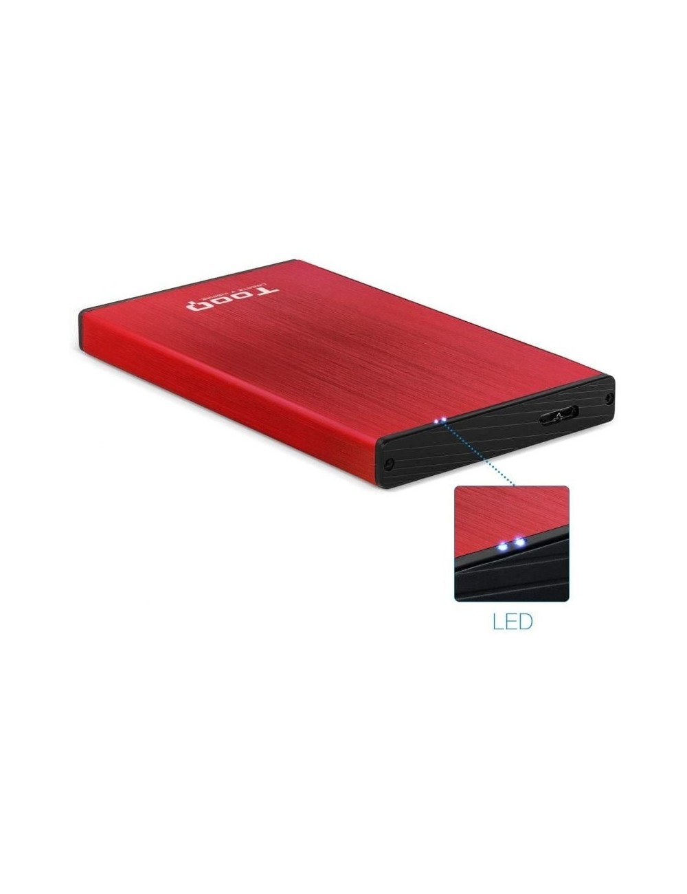Caja Externa para Disco Duro de 2.5' TooQ TQE-2527R/ USB 3.1