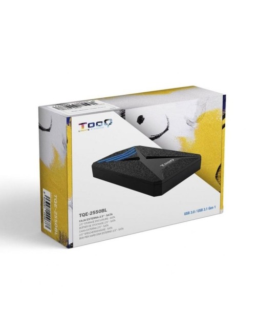 Caja Externa Gaming para Disco Duro de 2.5' TooQ TQE-2550BL/ USB 3.1/ Sin tornillos