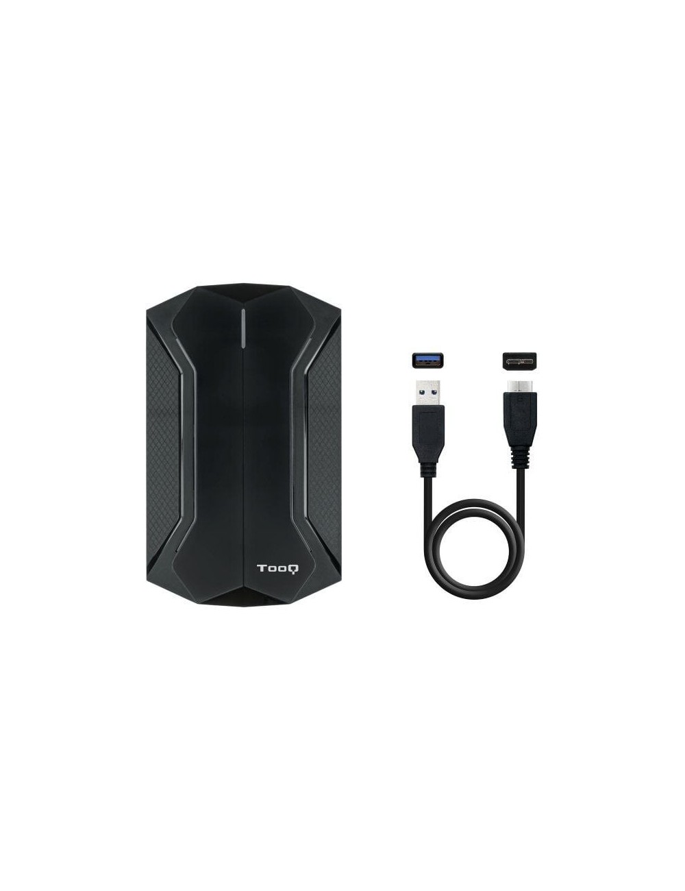 Caja Externa Gaming para Disco Duro de 2.5' TooQ TQE-2599RGB/ USB 3.1/ Sin tornillos