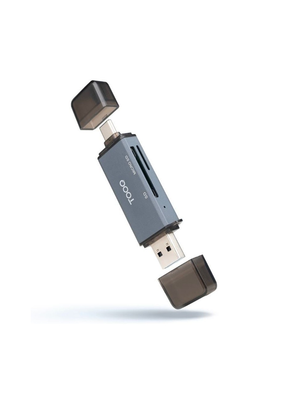 Lector de Tarjetas Externo TooQ TQR-3001G/ USB 3.0 y USB Tipo-C