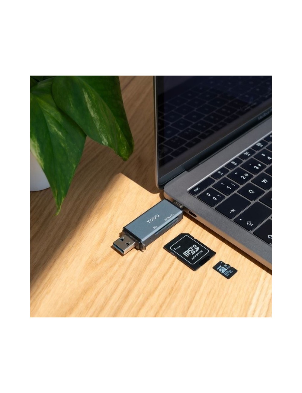 Lector de Tarjetas Externo TooQ TQR-3001G/ USB 3.0 y USB Tipo-C