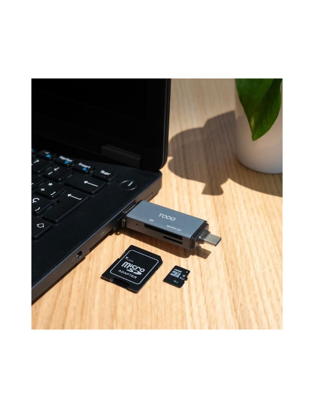 Lector de Tarjetas Externo TooQ TQR-3001G/ USB 3.0 y USB Tipo-C