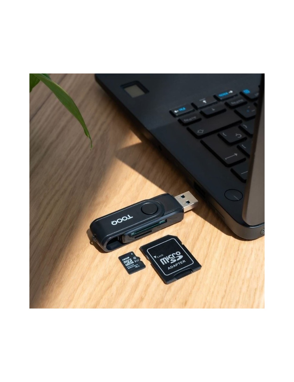 Lector de Tarjetas Externo TooQ TQR-3003B/ USB 2.0 y USB Tipo-C