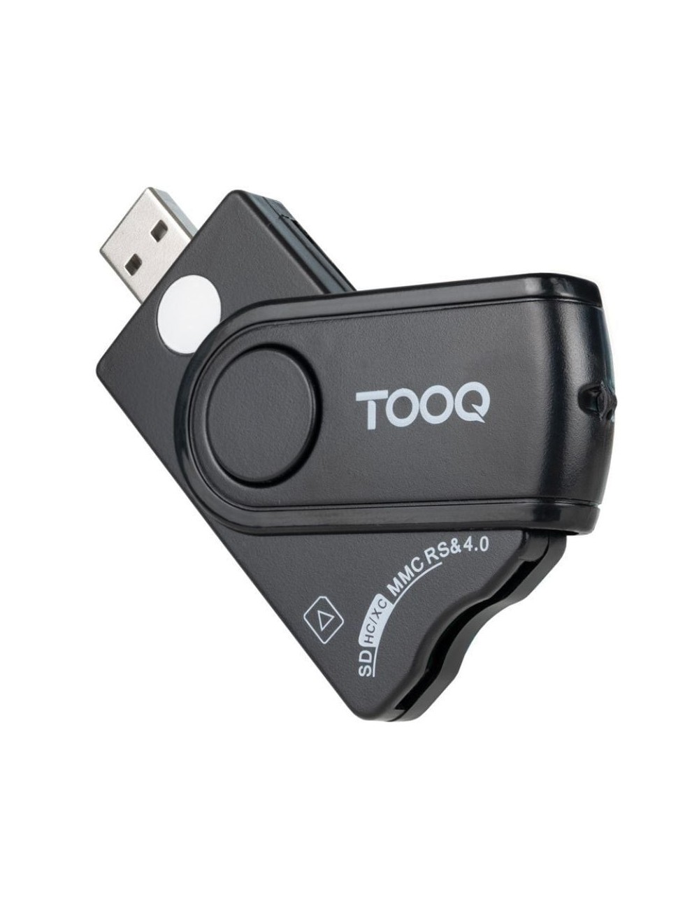 Lector de DNI, Tarjetas Inteligentes, SD y MicroSD TooQ TQR-3012B/ USB 2.0/ Negro